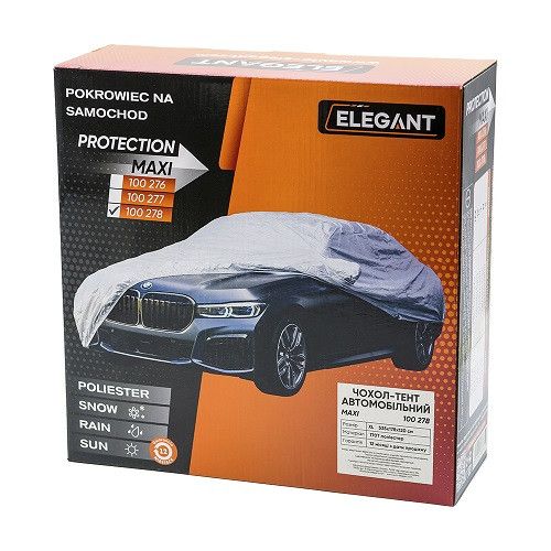 Тент-чохол на авто легкове Elegant Polyester розмір M 432x165x120 (EL 100 276) EL 100 276 фото