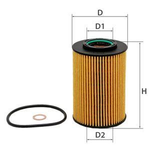 Фільтр масляний OE18039ECO ( OP674/4 / WL7462 / OX 436D / HU822/5 x ) OE18039ECO фото